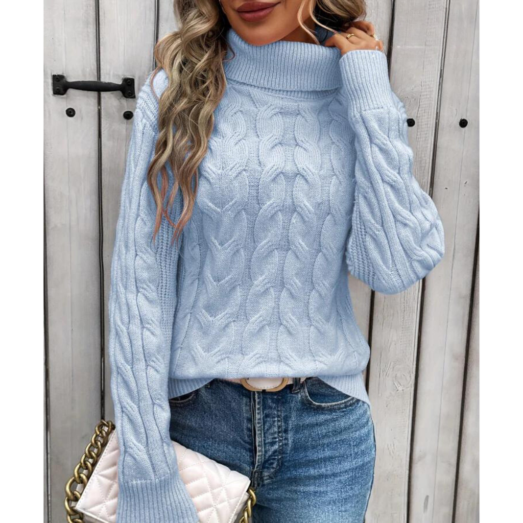 Klassischer Eleganter Rollkragenpullover