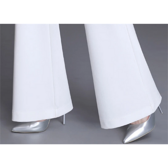 Elegante Enganliegende Hohe Taille Flared Hosen