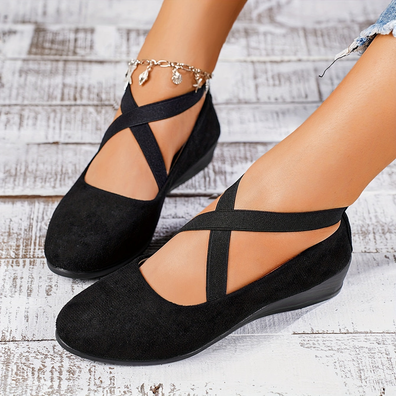Bequeme Flache Wedges