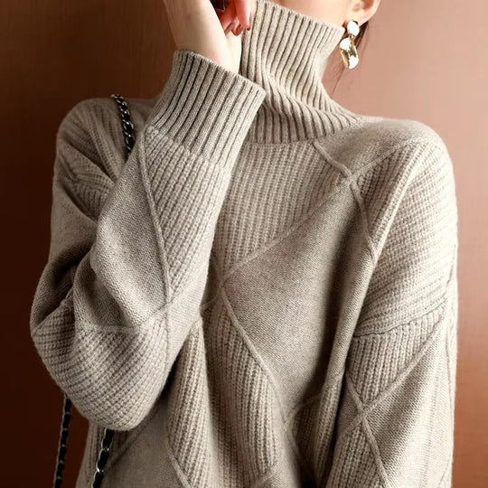 Weicher Cashmere Rollkragenpullover