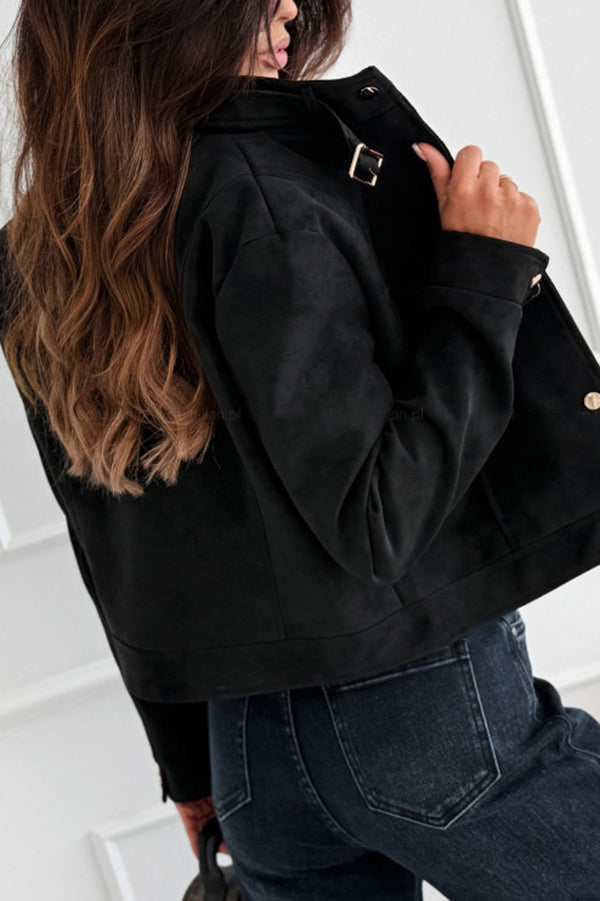 langärmelige Freizeitjacke mit Knöpfen