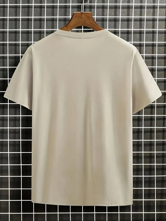 Shopnory | Herren T-Shirt Blumen und Wellen Design