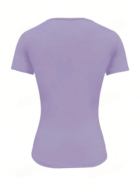 Rundhalsausschnitt Kurzarm T-Shirt