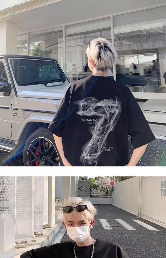 Lockeres T-Shirt in Übergröße für Männer