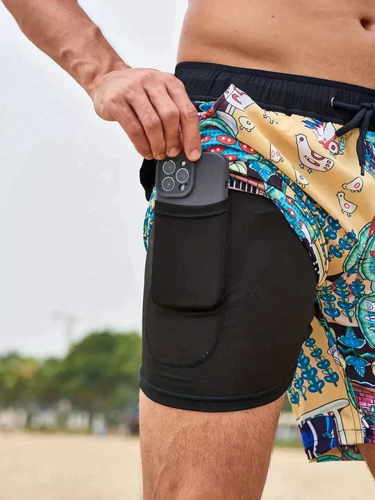Shopnory | Trendy Herrenbadehose mit Einzigartigem Design
