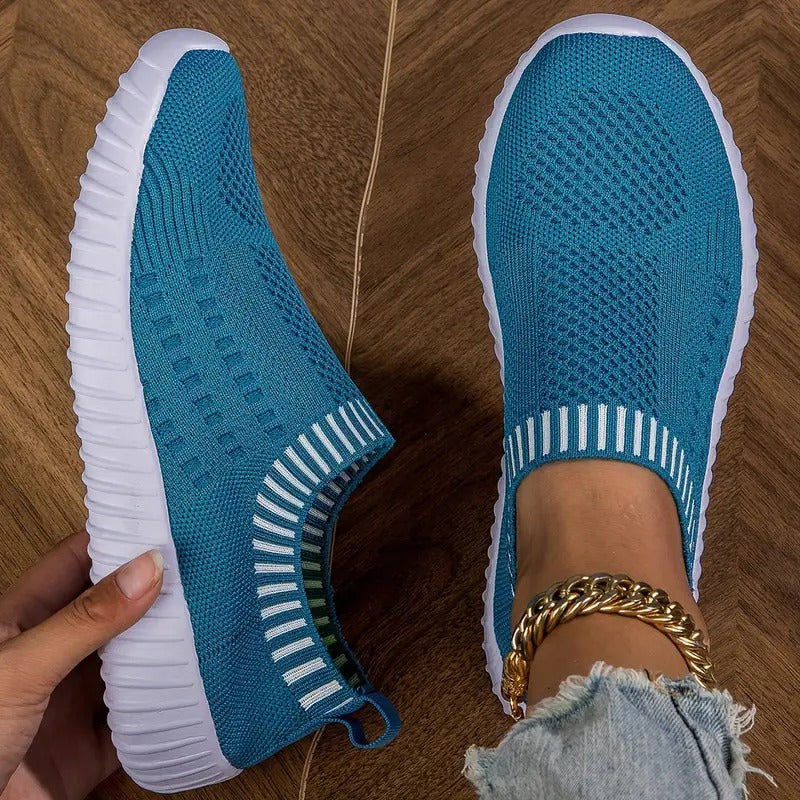 Atmungsaktive Damen-Sneaker mit verstärktem Fußbett
