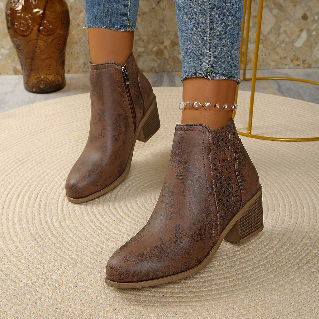 Damen-Stiefeletten aus Leder, orthopädisch & komfortabel
