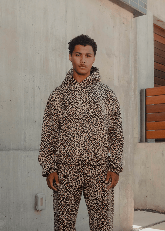 Gemütlicher Hoodie mit Leopardenprint für Einen Lässig-Chicen Look