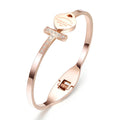 Damen Armreif mit herzförmigem Charm und funkelndem Zirkonia-Besatz Shop Nory