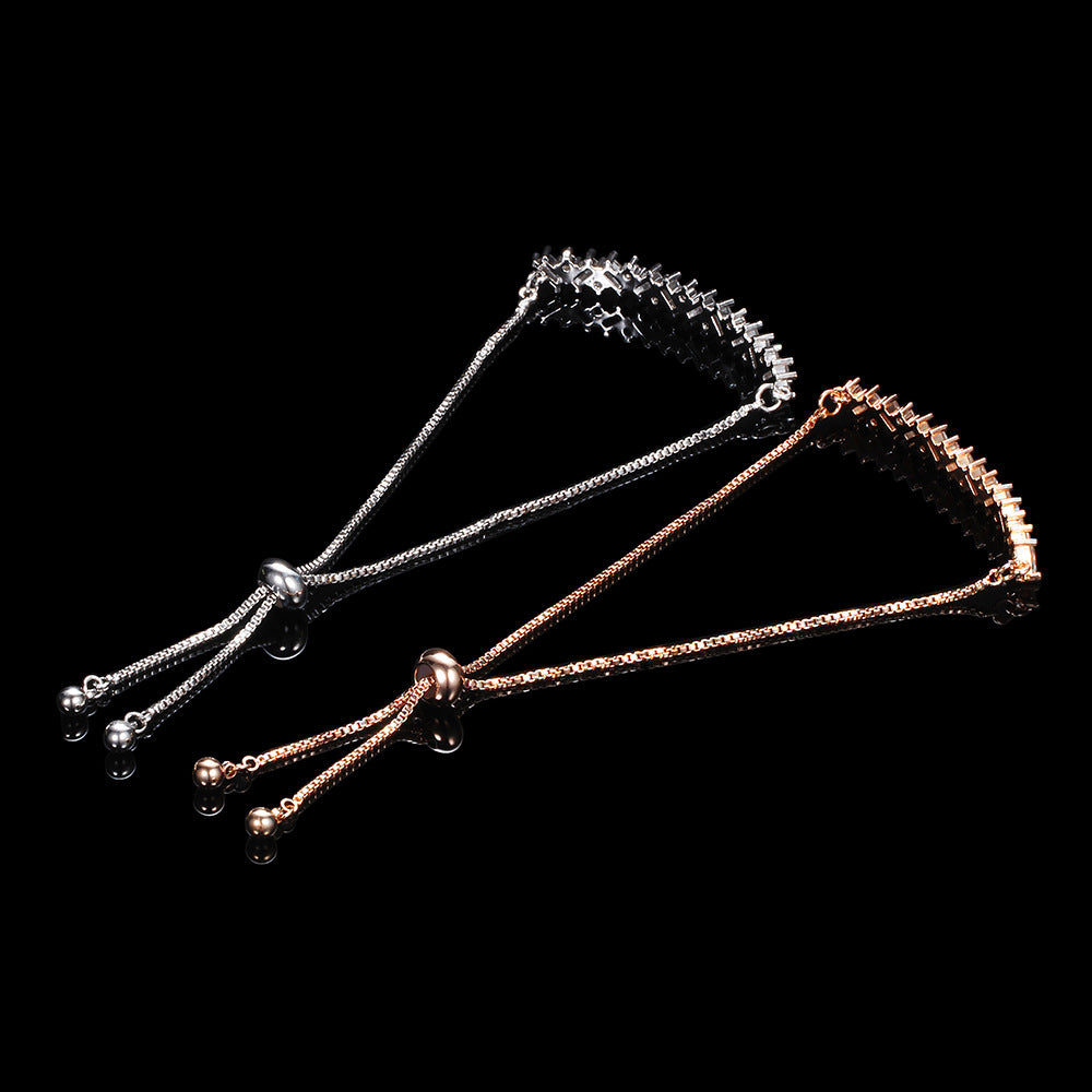 Damen Armband mit funkelnden Zirkonia und verstellbarem Verschluss Shop Nory