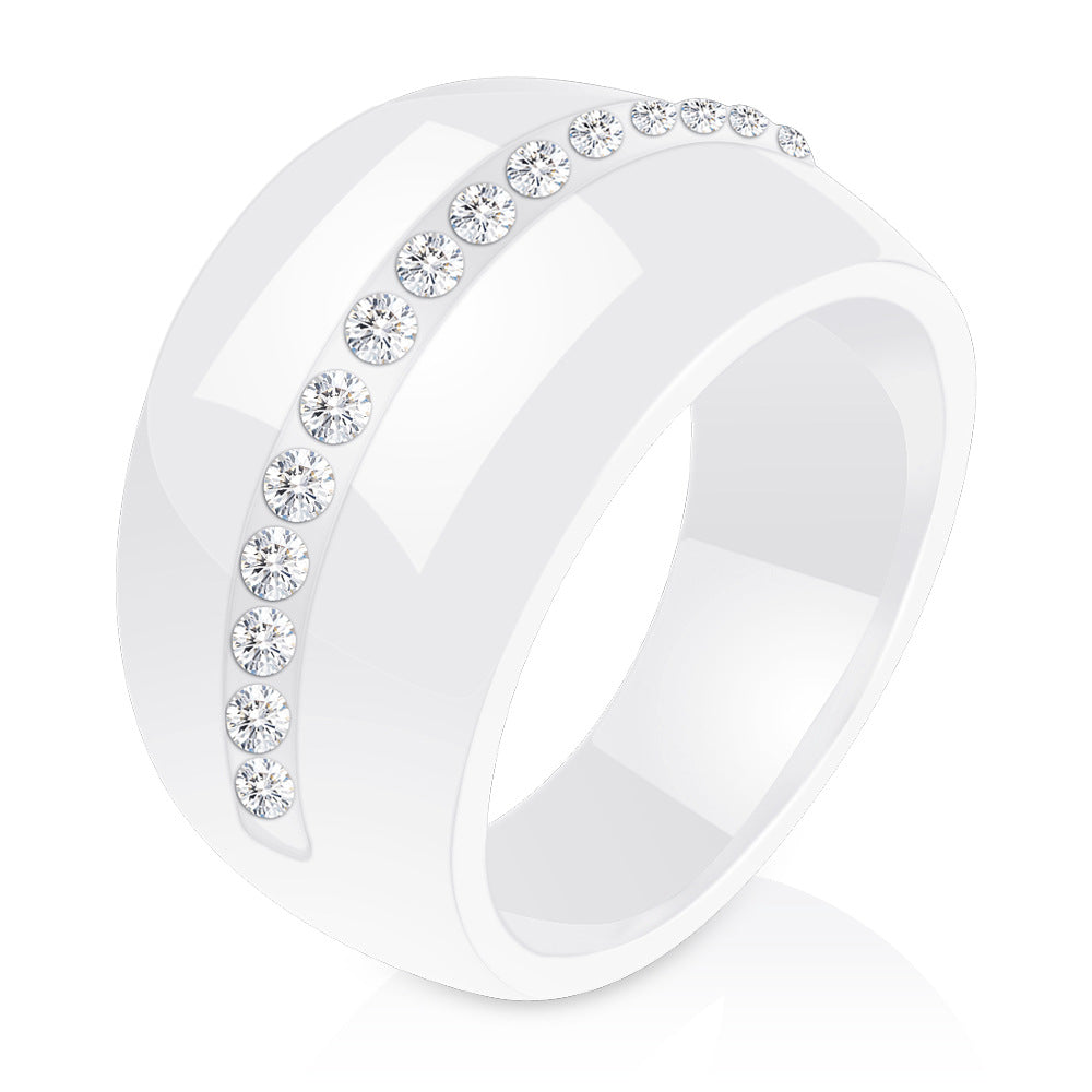Damen Ring mit eleganter Kristallverzierung Shop Nory