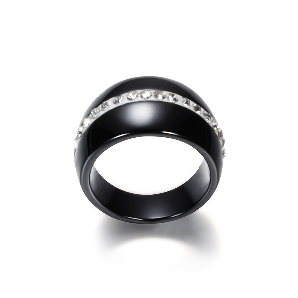 Damen Ring mit eleganter Kristallverzierung Shop Nory