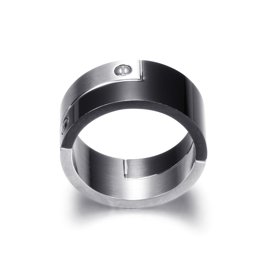 Herren Ring mit modernem, geometrischem Design und hochwertiger Oberfläche Shop Nory