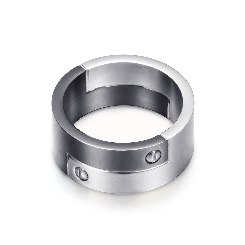 Herren Ring mit modernem, geometrischem Design und hochwertiger Oberfläche Shop Nory