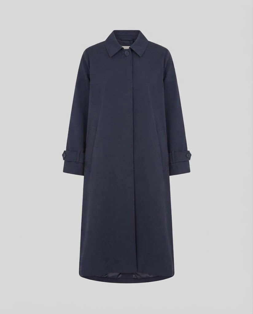 Damen Langer Oversize-Trenchcoat mit Knopfleiste, weitem Ärmel und kastiger Silhouette Shop Nory