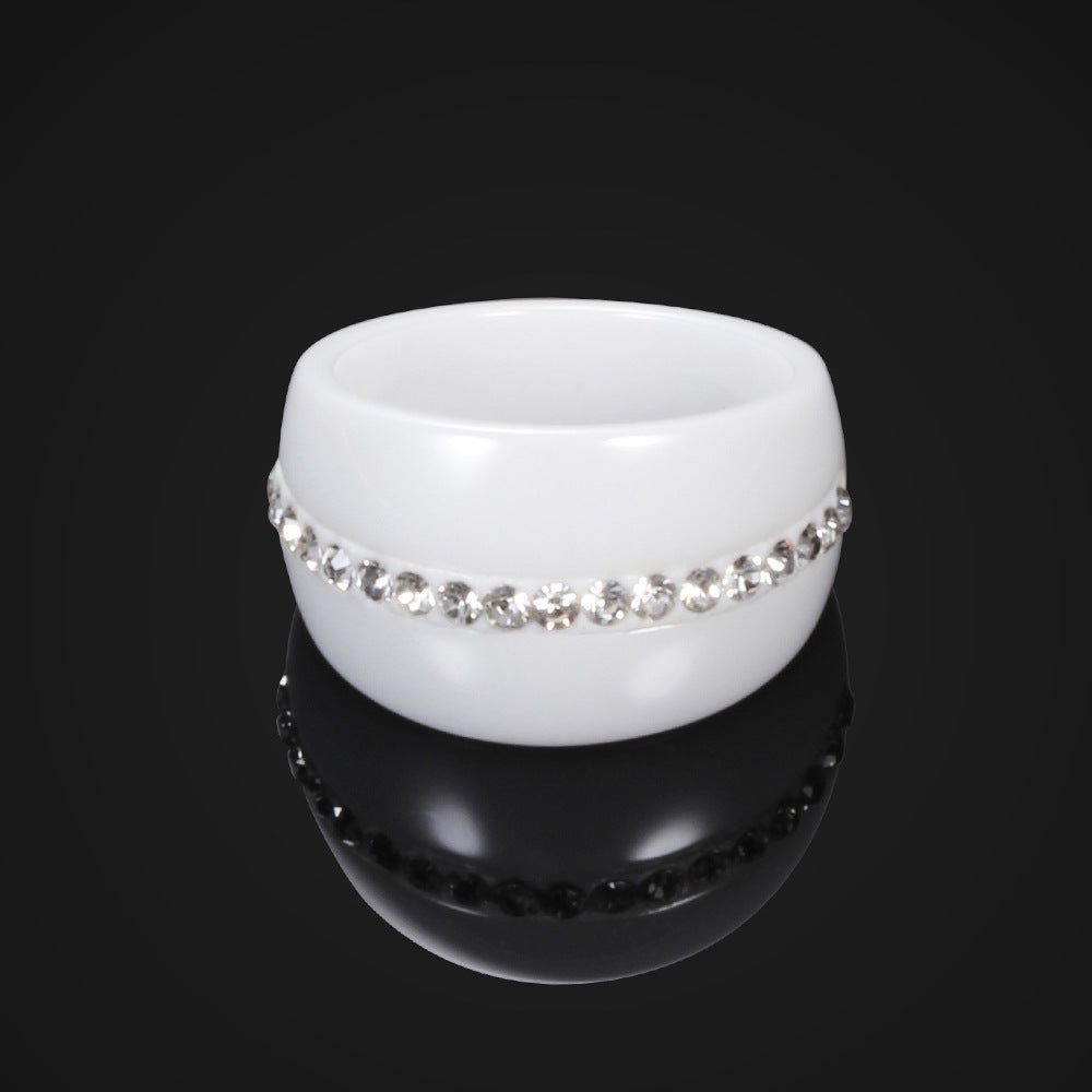 Damen Ring mit eleganter Kristallverzierung Shop Nory