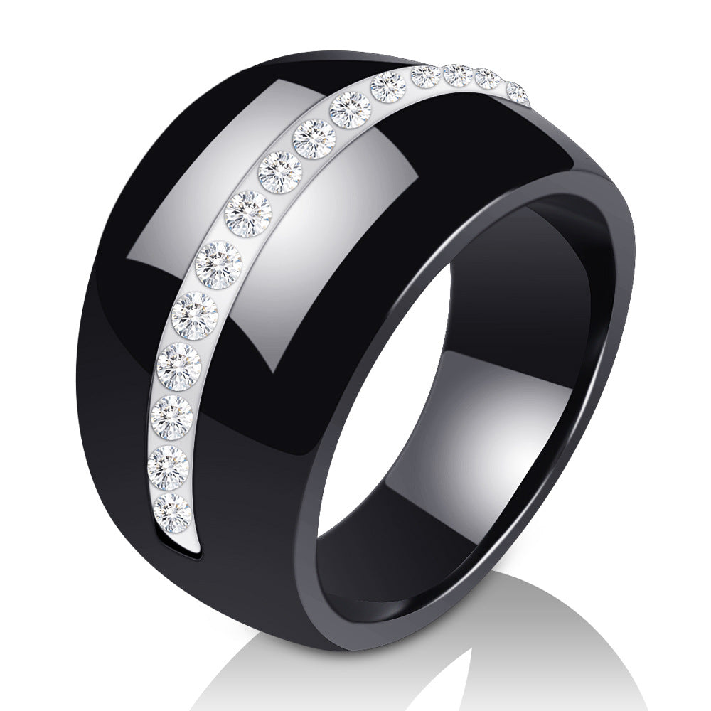 Damen Ring mit eleganter Kristallverzierung Shop Nory