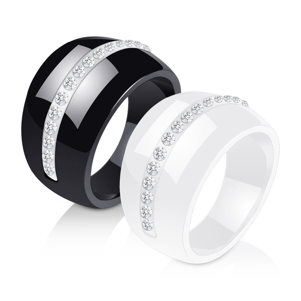 Damen Ring mit eleganter Kristallverzierung Shop Nory