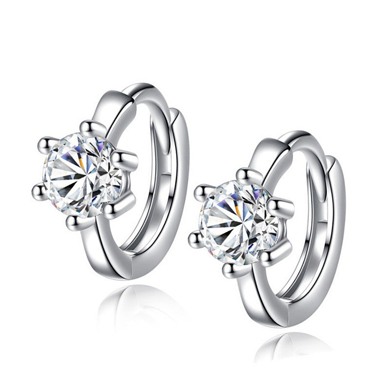 Damen stilvolle Ohrstecker mit funkelnden Zirkonia Shop Nory