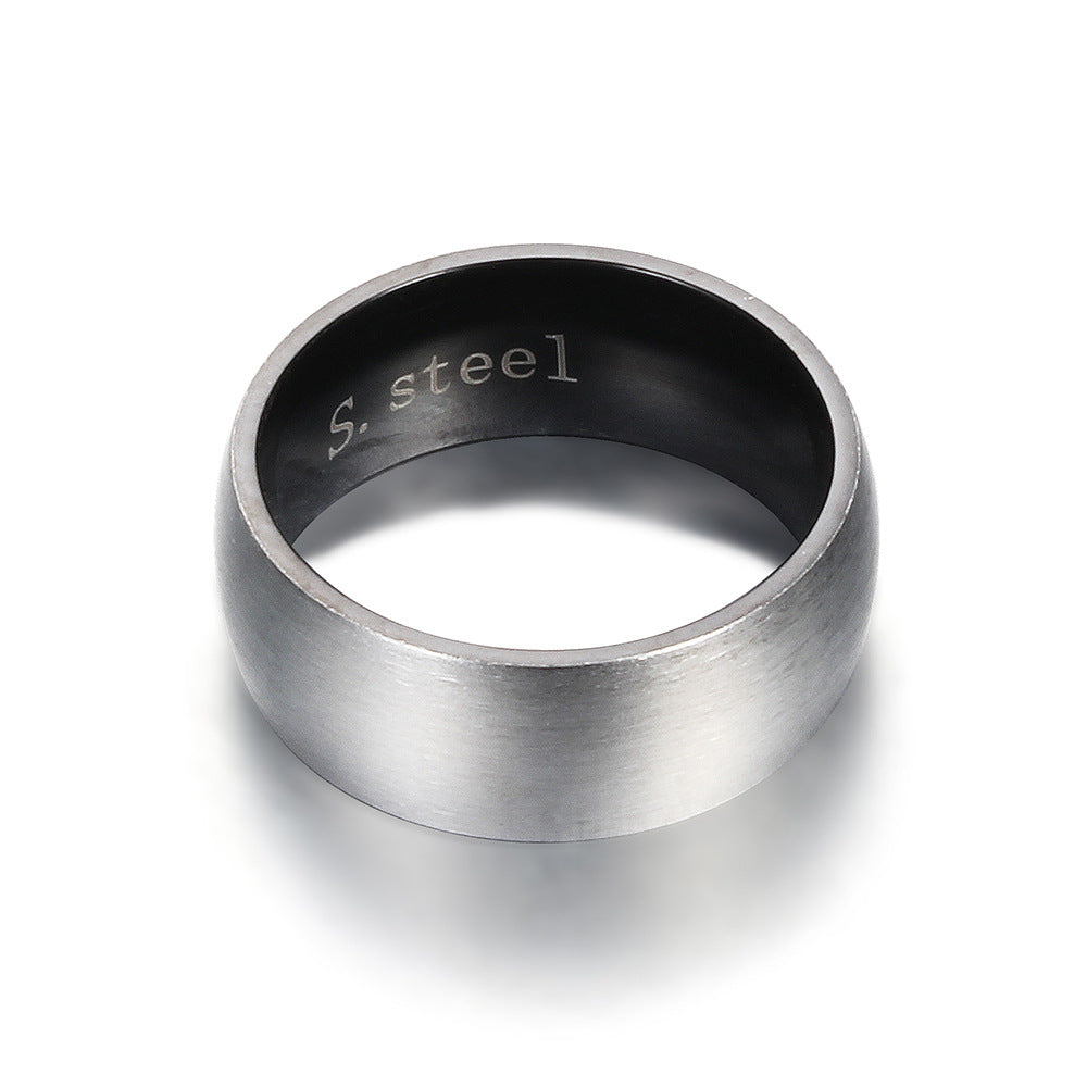 Herren Ring mit modernem gebürstetem Oberflächenfinish und eleganter Roségoldfassung Shop Nory