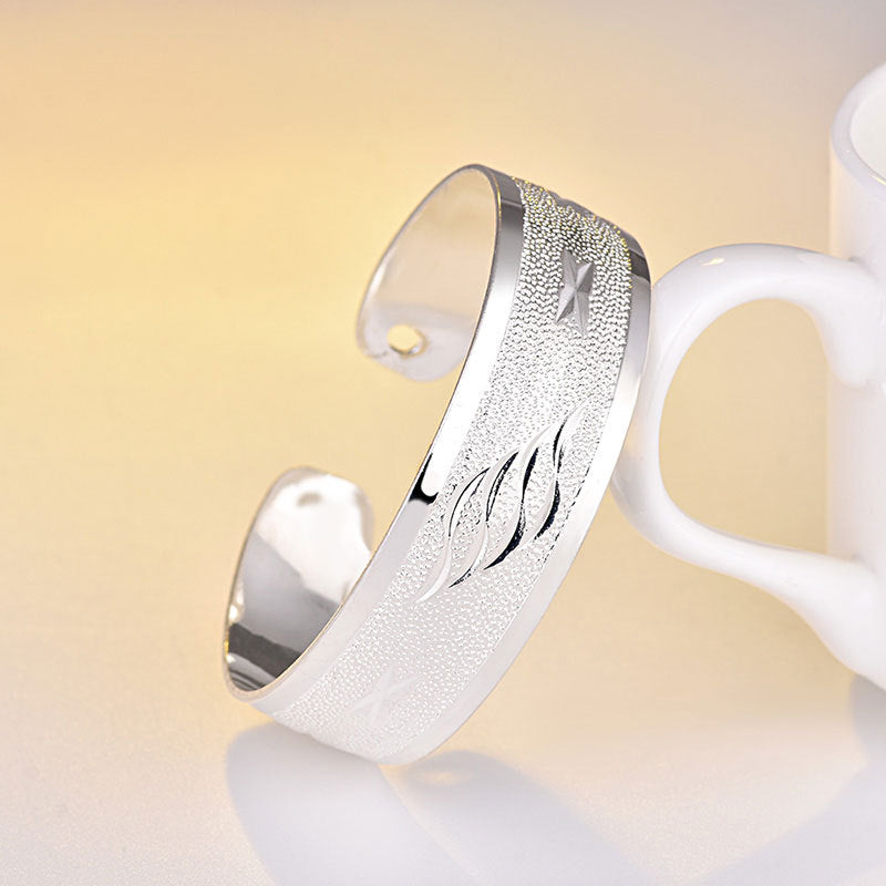 Damen Offener Armreif mit kunstvollem Stern-Design Shop Nory