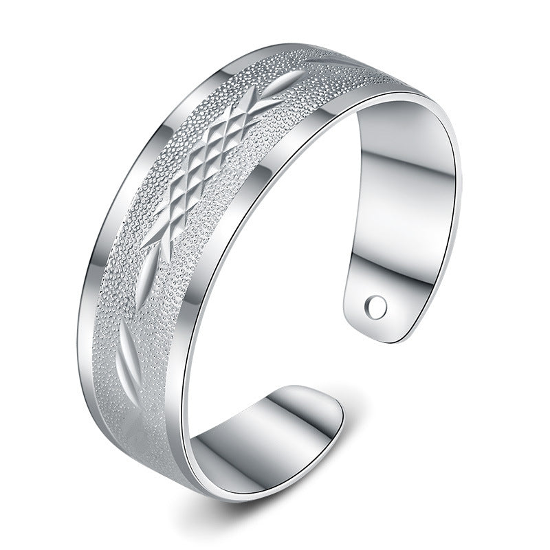 Damen Offenes Armkettchen mit kunstvollem Reliefdesign Shop Nory