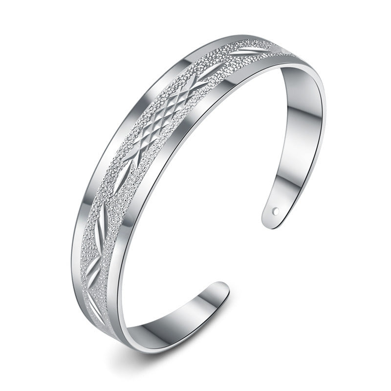 Damen Offenes Armkettchen mit kunstvollem Reliefdesign Shop Nory