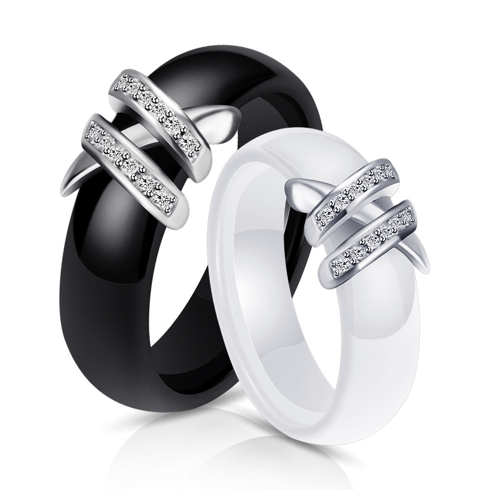 Damen Ring mit elegantem Design und funkelnden Zirkonia Shop Nory