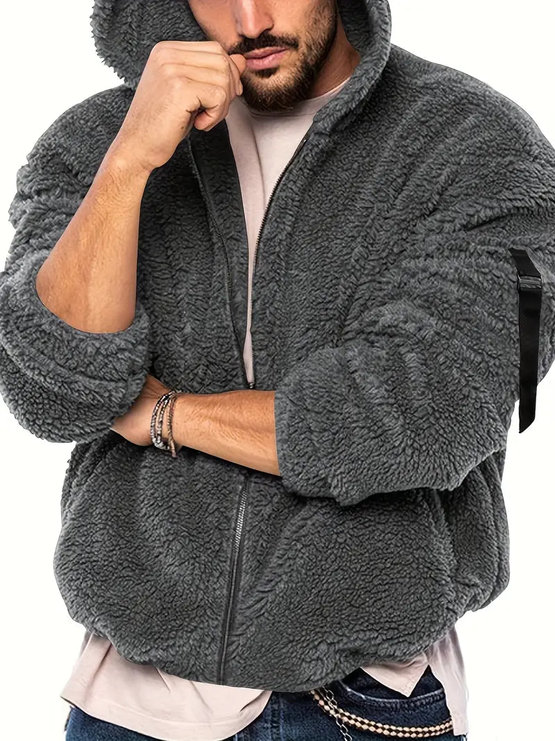 Teddyjacke mit Reißverschluss für Männer