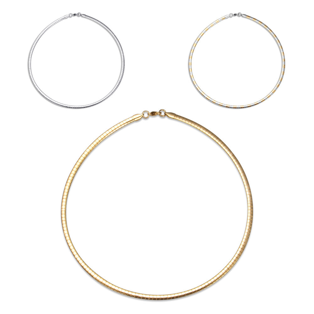 Damen Schlichte Halskette aus Edelstahl Shop Nory