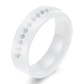 Damen Edelstahl Ring mit funkelndem Zirkonia-Besatz Shop Nory