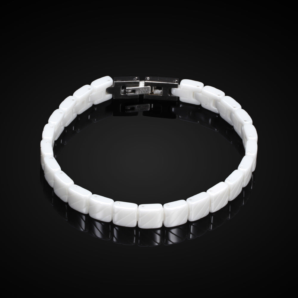 Herren Armreif mit modernem designorientiertem Edelstahlverschluss Shop Nory