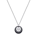 Damen Halskette mit modernem doppeltem Anhänger und elegantem Metallfinish Shop Nory