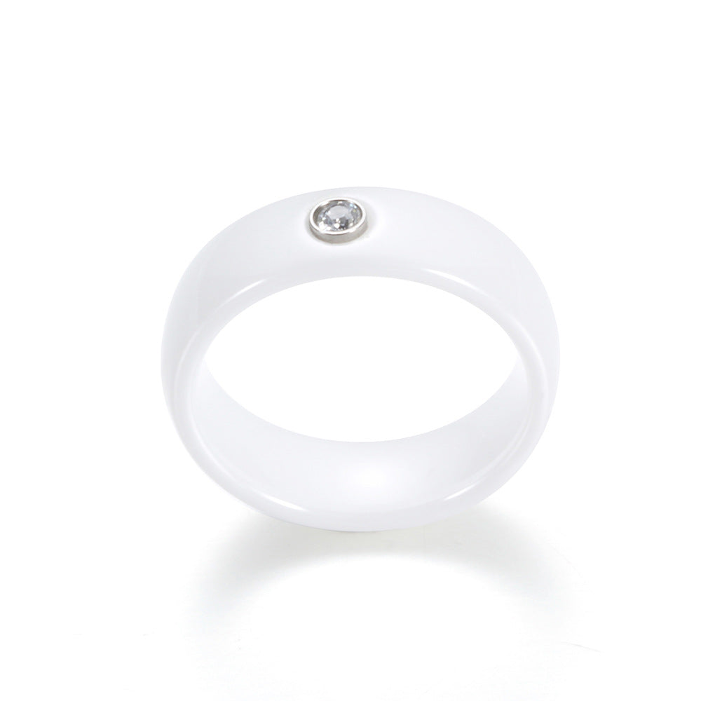 Herren Ring mit elegantem schwarz-matten Design und funkelndem Zirkonia Shop Nory