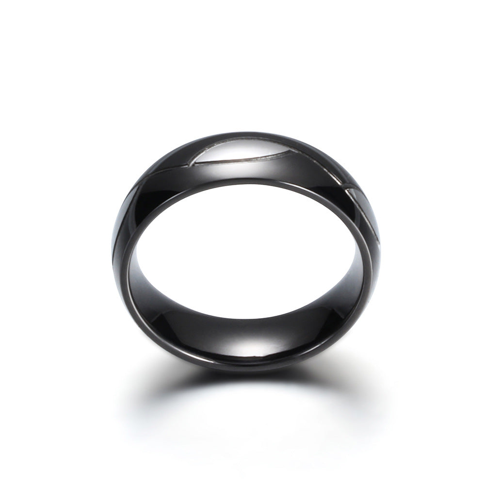 Herren Ring mit modernem, geschwungenem Design und funkelnden Zirkonia Shop Nory