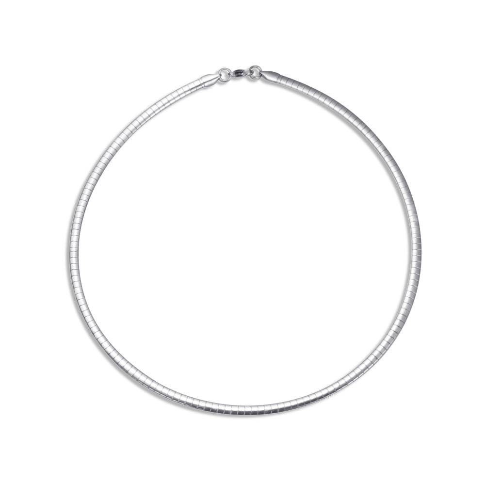 Damen Schlichte Halskette aus Edelstahl Shop Nory