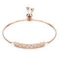 Damen Armband mit funkelnden Zirkonia-Steinen und verstellbarem Zugverschluss Shop Nory