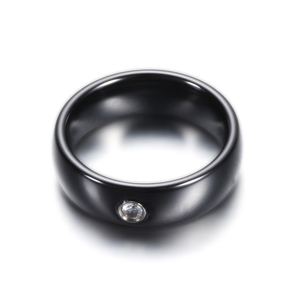 Damen Ring mit modernem, minimalistischen Design und funkelndem Zirkonia Shop Nory