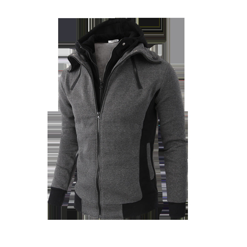 Herren Sportjacke mit abnehmbarer Kapuze und praktischen Taschen