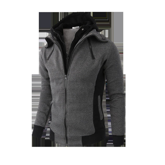 Herren Sportjacke mit abnehmbarer Kapuze und praktischen Taschen