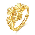 Damenring mit floralem Design und glänzenden Blüten Shop Nory