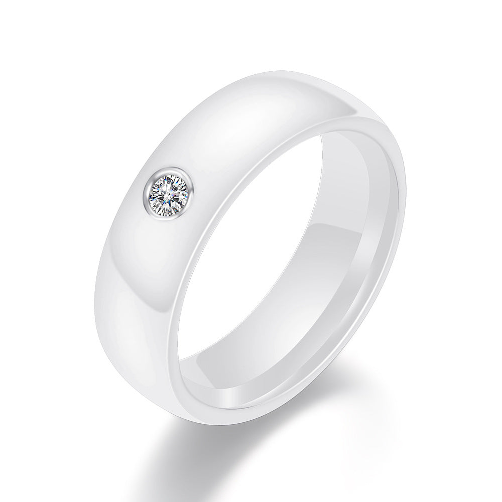 Herren Ring mit elegantem schwarz-matten Design und funkelndem Zirkonia Shop Nory