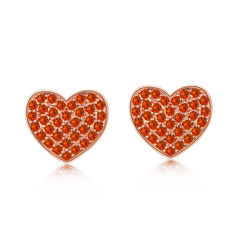 Damen Ohrringe mit funkelndem Herzdesign und hochwertigen Kristallen Shop Nory