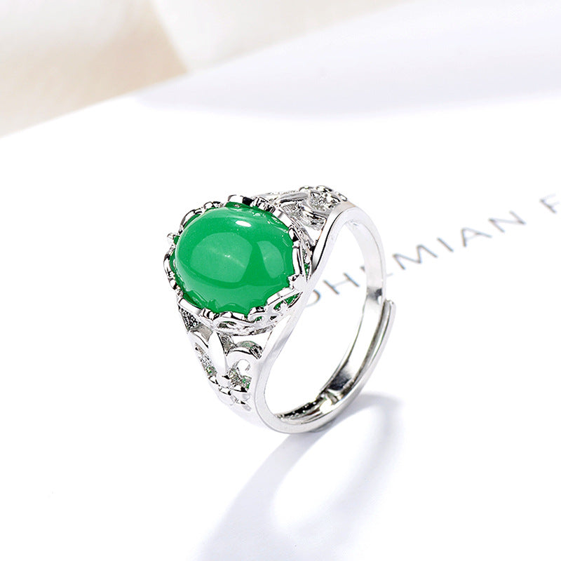 Damen eleganter Ring mit rotem Edelstein Shop Nory