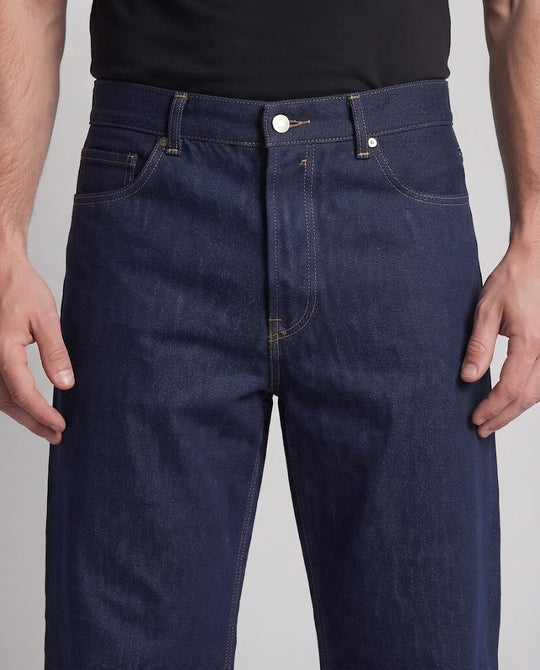 Herren Extraweite Low-Slung Rigid-Denim-Jeans mit geradem Palazzobein Shop Nory