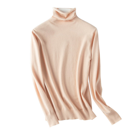 Damen leichter Feinstrick-Rollkragenpullover mit schmalem Schnitt Shop Nory