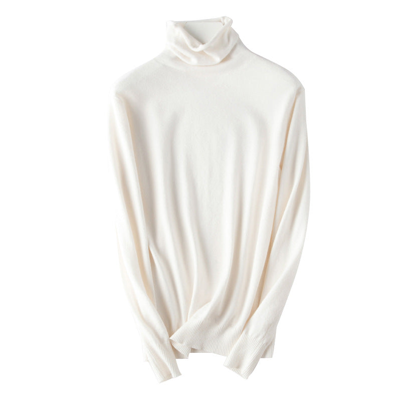 Damen leichter Feinstrick-Rollkragenpullover mit schmalem Schnitt Shop Nory
