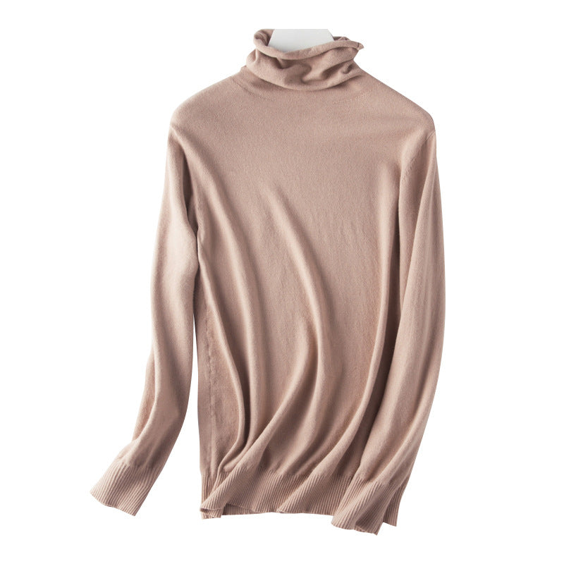 Damen leichter Feinstrick-Rollkragenpullover mit schmalem Schnitt Shop Nory