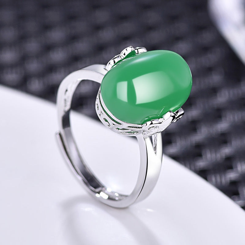 Damenring mit rotem Edelstein und elegantem Design Shop Nory