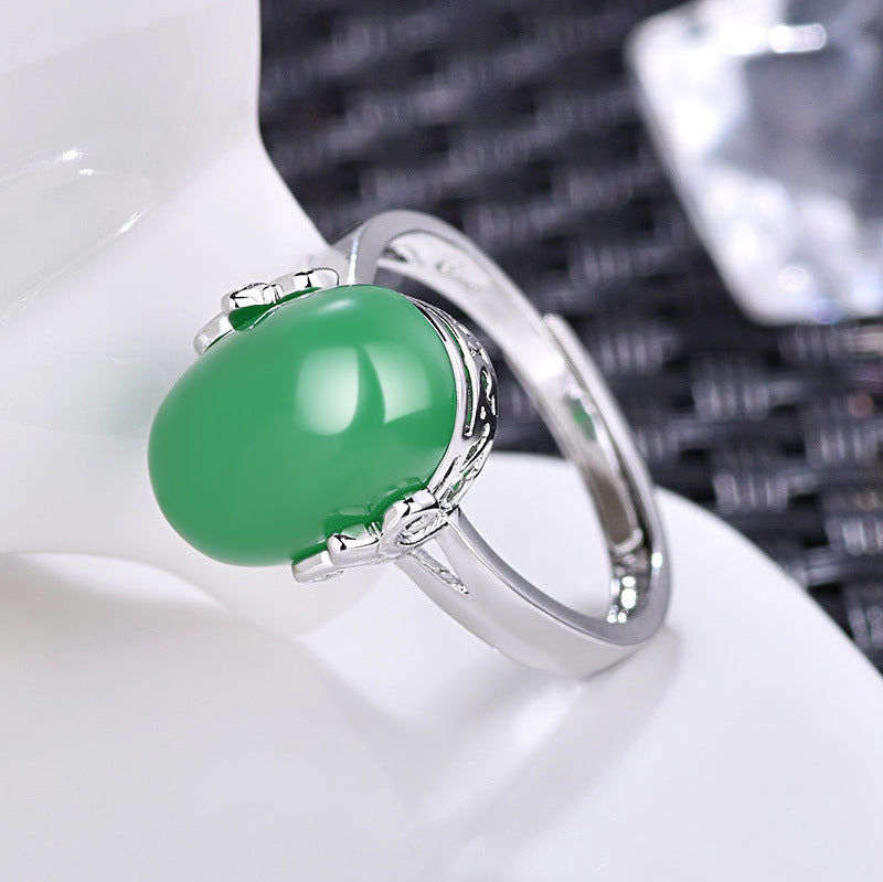 Damenring mit rotem Edelstein und elegantem Design Shop Nory